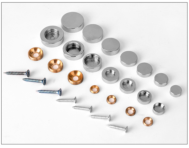 定做 铜镜钉广告钉装饰盖螺丝装饰帽遮丑盖玻璃镜子固定镜钉装饰钉扣