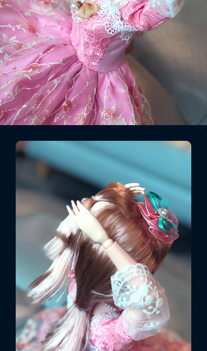 超大号仿真洋娃娃公主玩具 【珍藏版】60cm艾琳娜公主 卧室小拎包【2