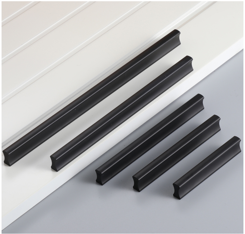 一字型金色拉手现代简约黑色把手柜橱柜拉手抽屉柜子衣柜长拉手