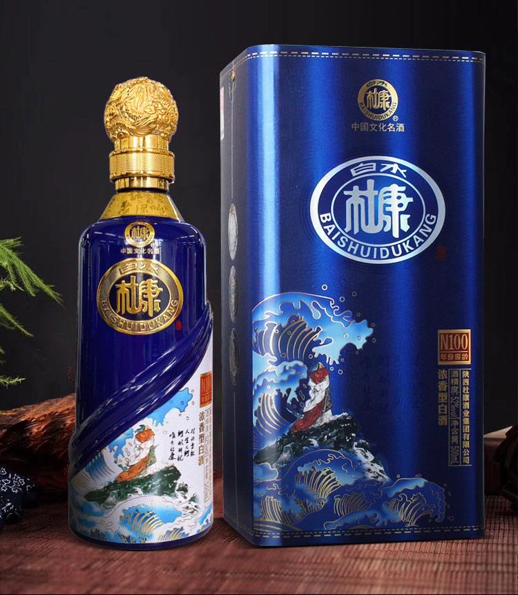白水杜康年份窖龄n100白酒52度500ml6瓶整箱装
