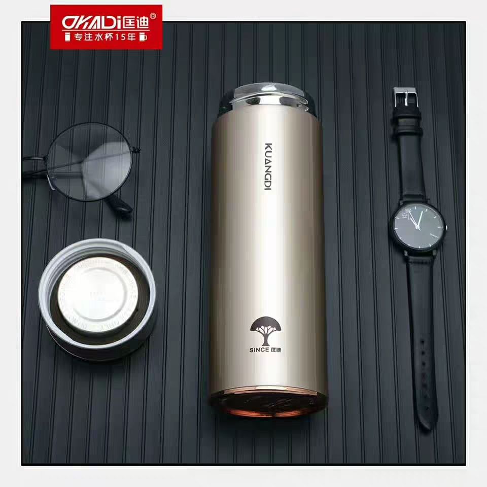 匡迪不锈钢保温杯男女学生大容量便携水杯壶高档商务办公泡茶杯子