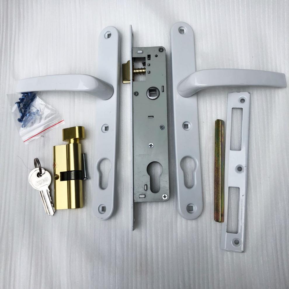 定做牌塑钢平开门锁8525压把锁室内锁老式平开门执手锁