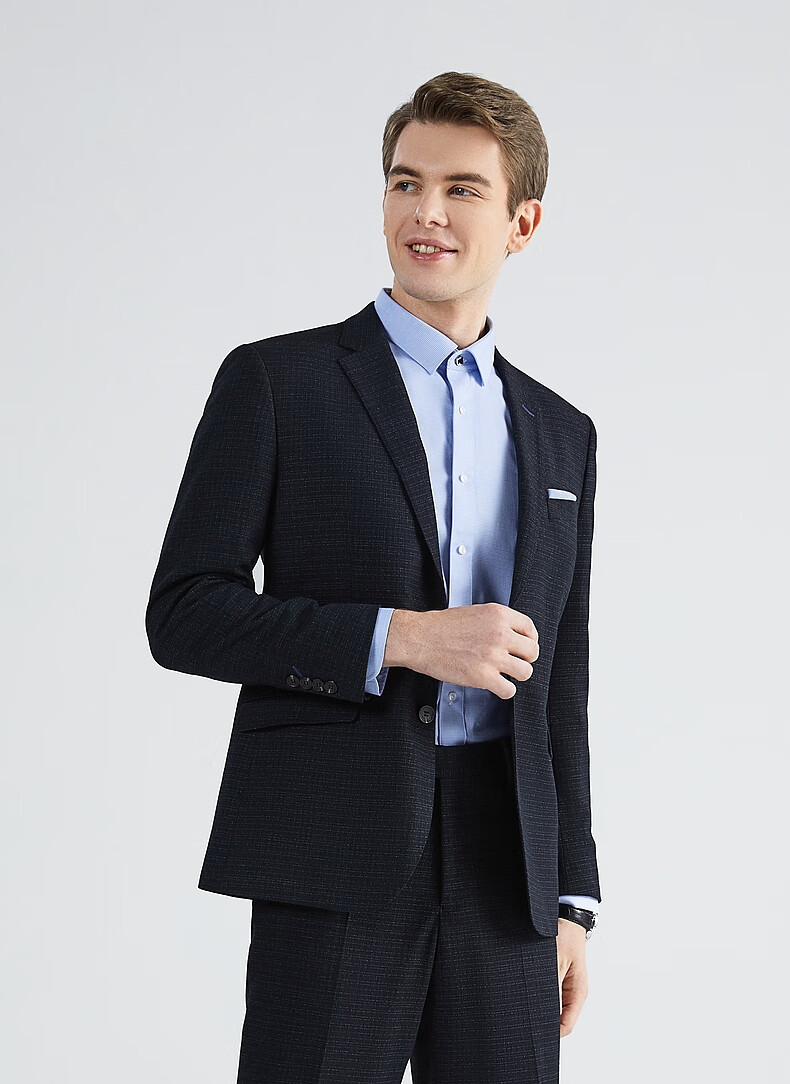 柒牌男装(sevenbrand)男士西服套装123c70510 柒牌西装套装男2022秋