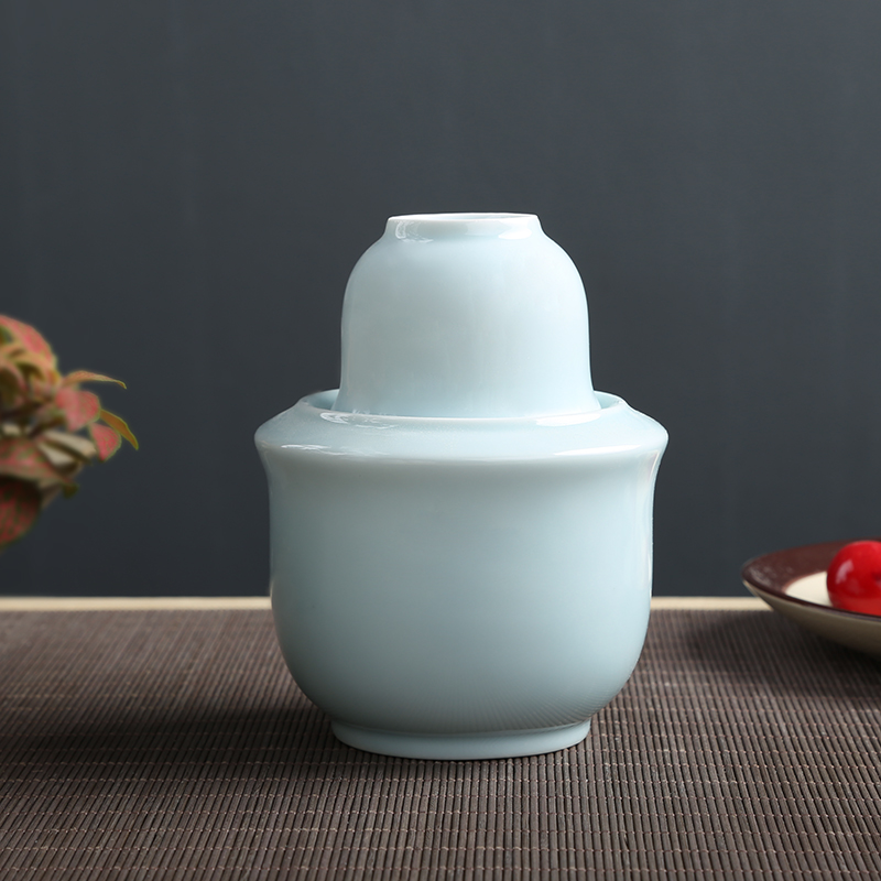 三维工匠半斤2两田园风陶瓷温酒壶传统热酒壶瓷器定制老式家用黄酒烫