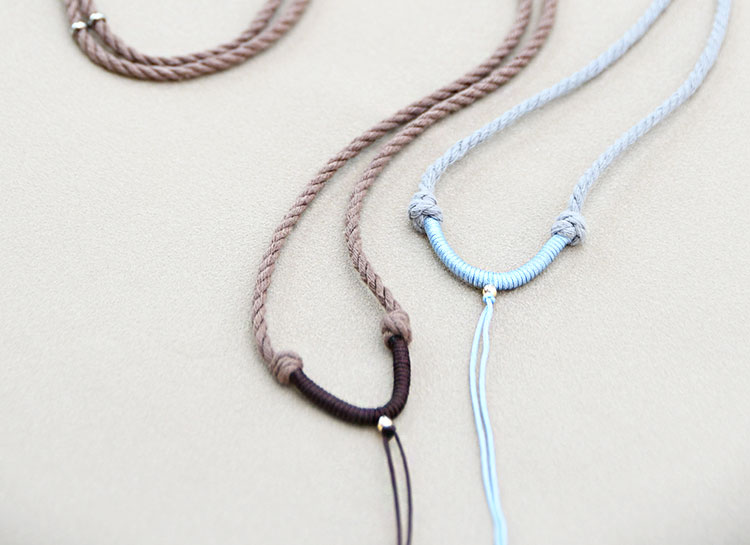 棉绳子吊坠挂绳平安扣翡翠蜜蜡柔软纯棉高货舒适手工编织简约绳子可