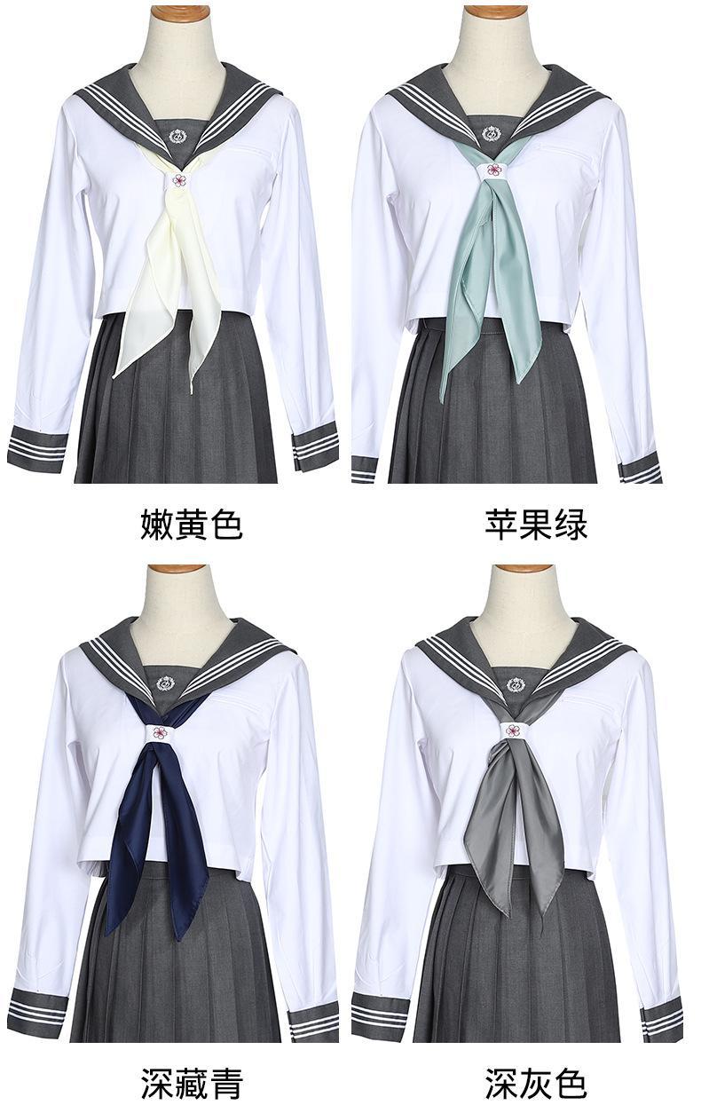 水手服三角巾的系法图片