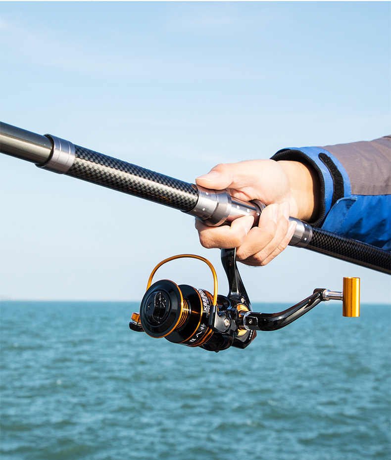 海竿套装超硬海杆远投抛竿混碳素甩竿渔具装备六层布自带地插鱼竿