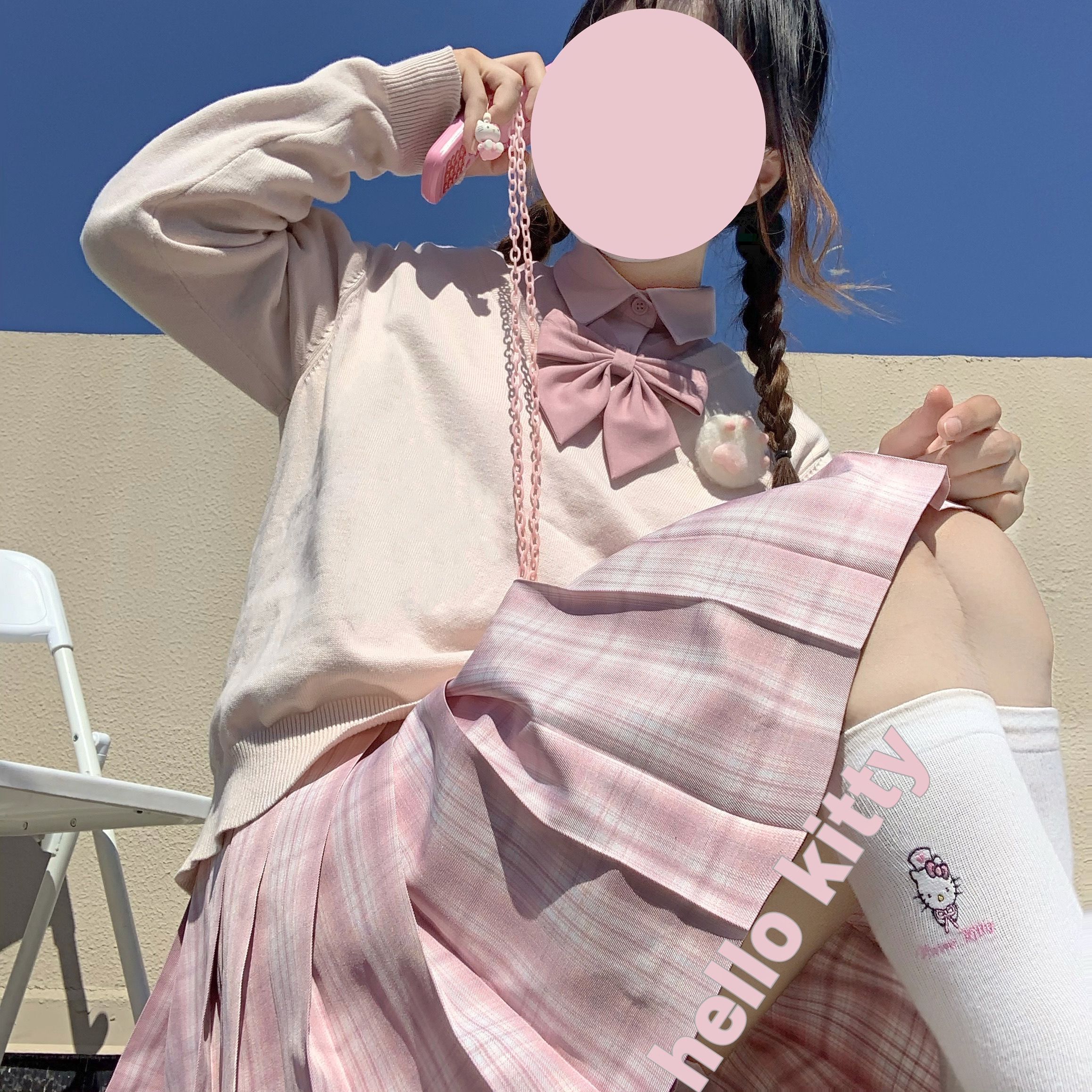 new lakeshindek jk制服s羽根纯色斜角学生领结西服水手服毛衣配饰