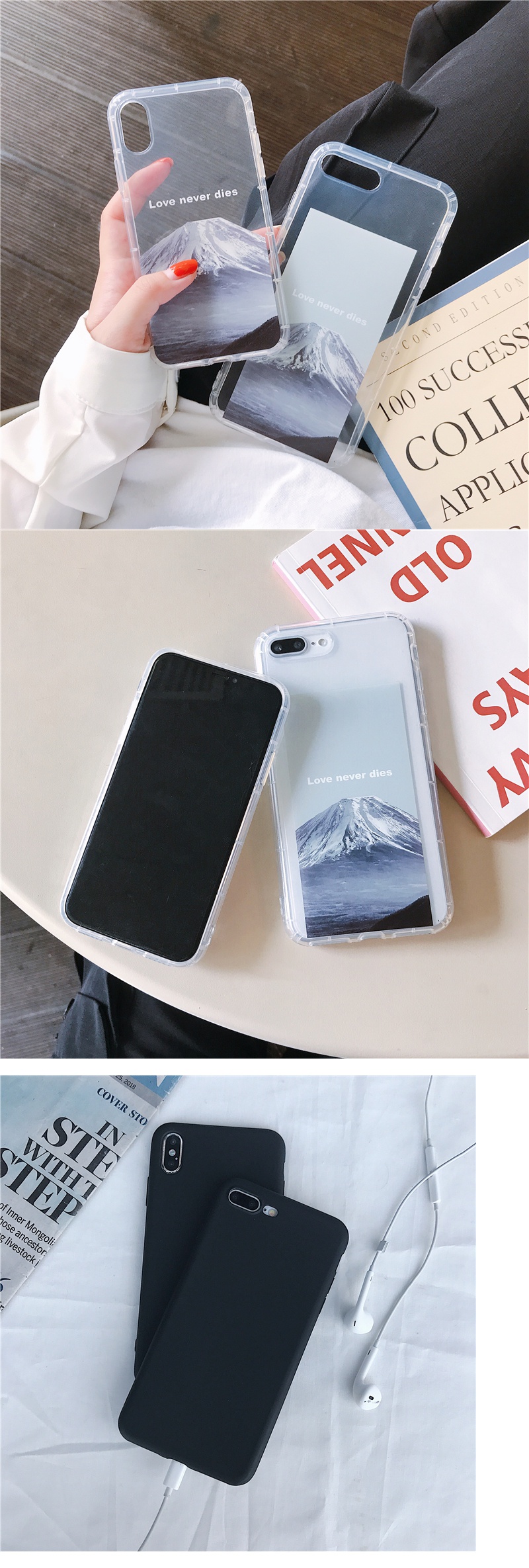 火豹富士山iphoe11手机壳防摔软壳苹果8外壳6s壳11sr m