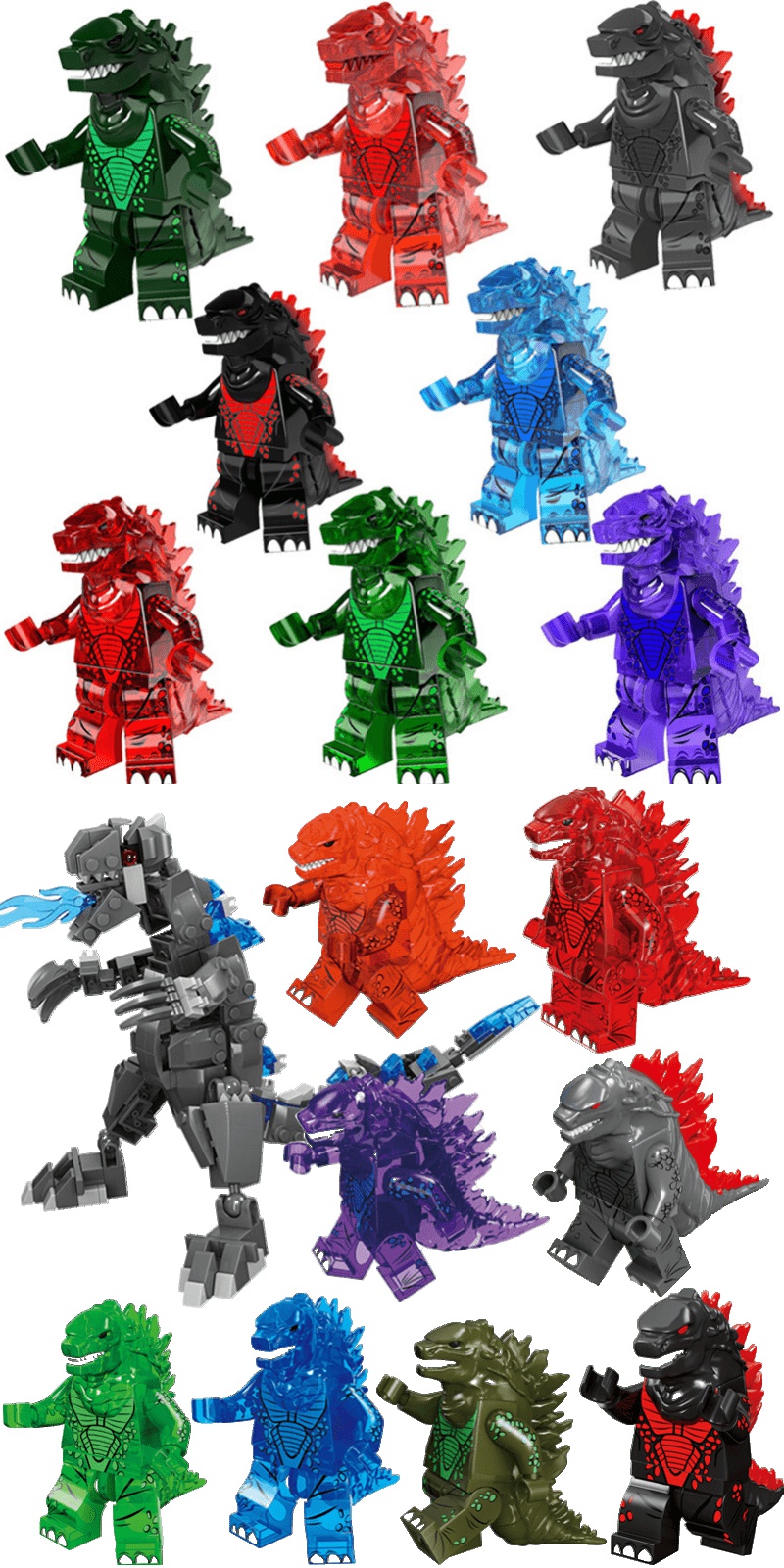 兼容乐高积木奥特曼人仔哥斯拉怪兽儿童组装玩具小人偶模型男孩儿童