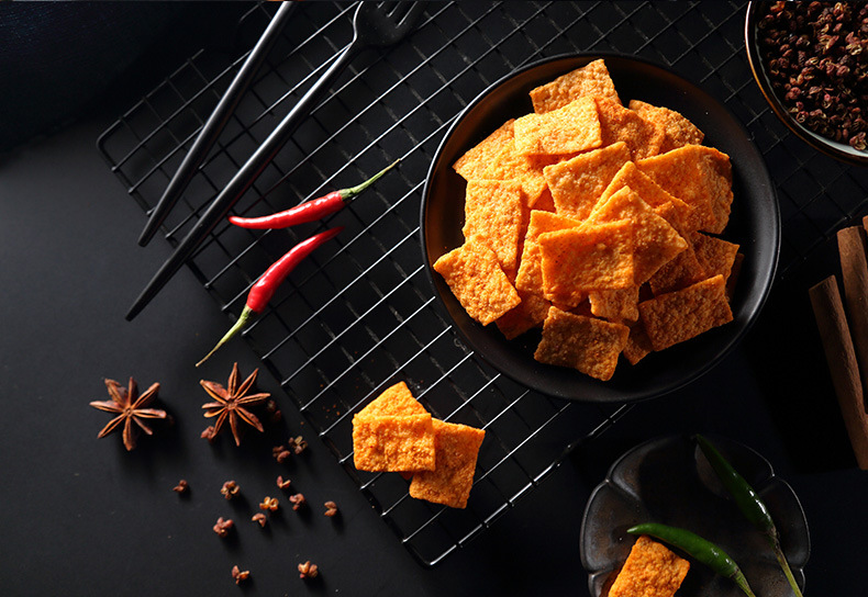 厂家直营店味滋源火鸡脆锅巴168g盒安徽特产麻辣休闲零食品厂家直销