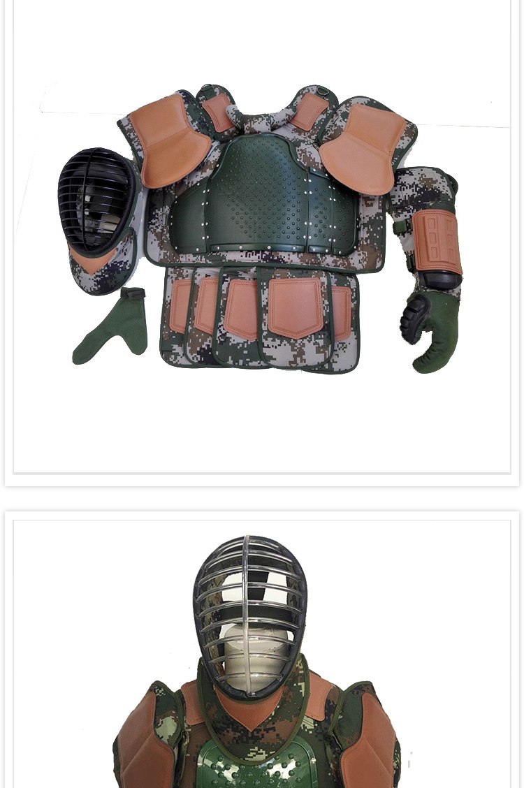 战兵卫军迷用品 战兵卫15年新款升级版迷彩刺杀护具/对抗护具/黑色