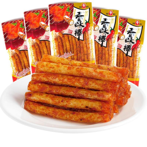 《儿时忆童年8090后零食小吃香味棒辣条面筋 90后80后儿时怀旧素食 一