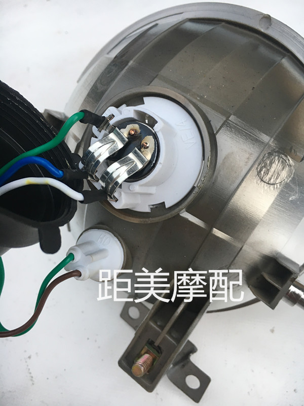 澳派小龟王大灯电动车欧板小龟配件大灯总成摩托车前大灯灯具灯壳透明