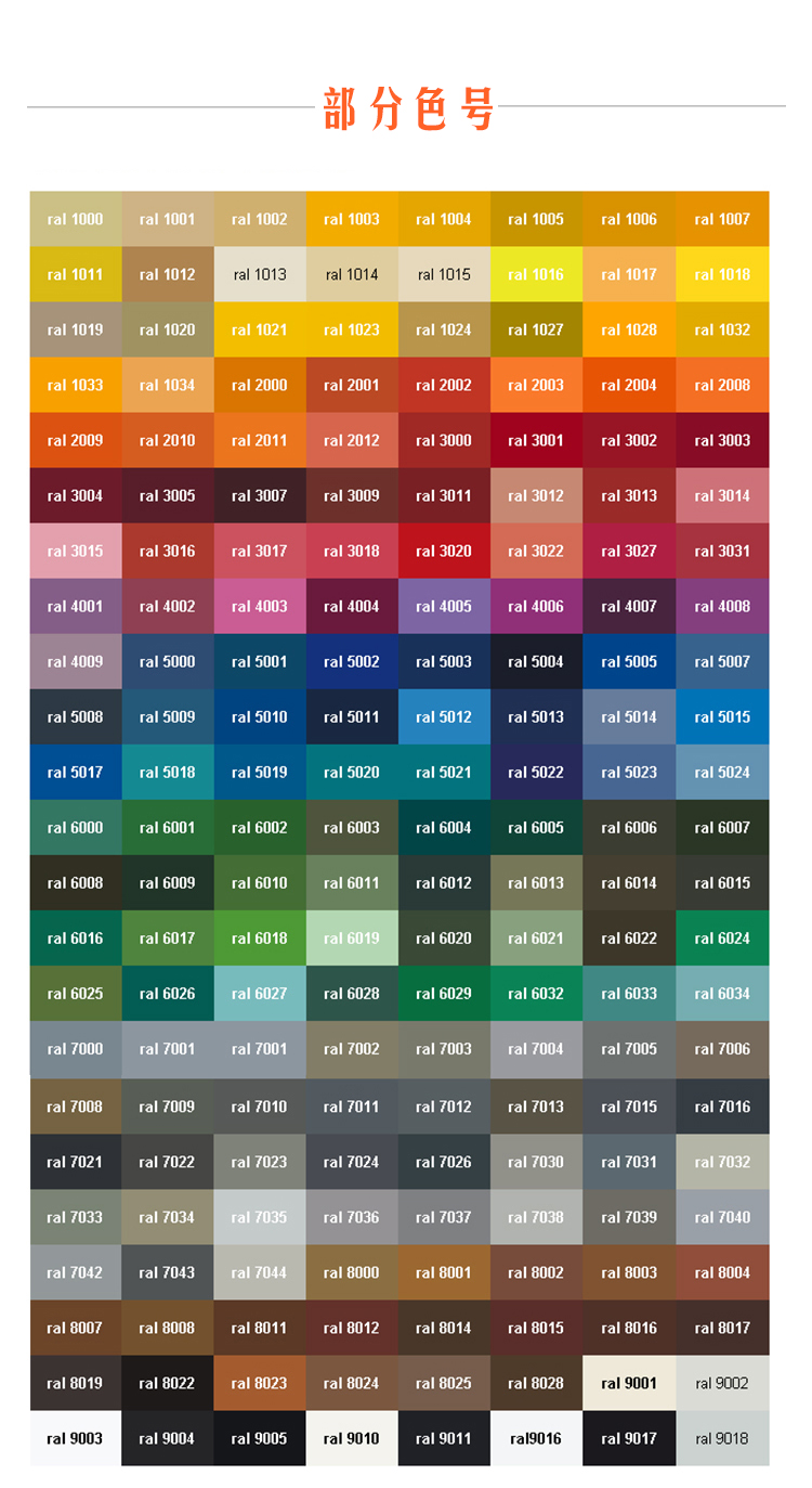 定做适用全新版ral色卡劳尔色卡k7色卡色卡油漆涂料用