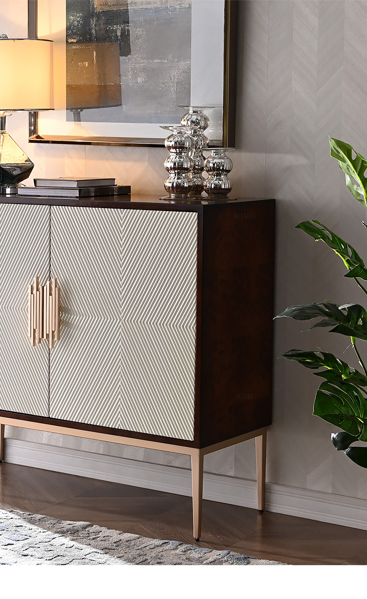 餐厅餐边柜轻奢后现代玄关柜间厅柜客厅隔断柜白色进鞋柜大容量