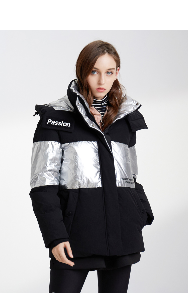 波司登女可脱卸帽短款新款羽绒服厚款时尚冬季外套