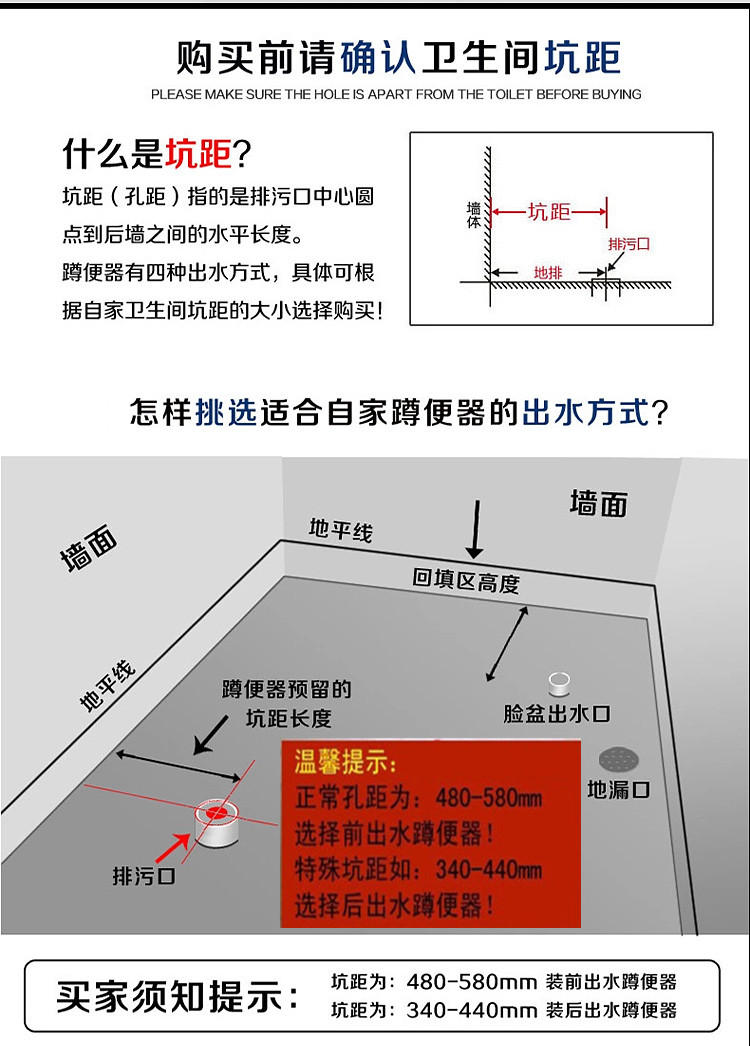 蹲便器cw8rb蹲坑cw7b带前挡板蹲厕蹲式大便器冲洗