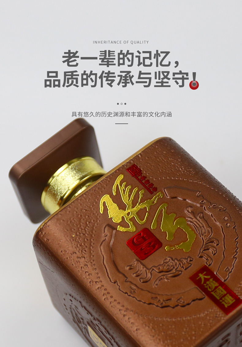 张弓酒 大汉国运g3 浓香型46度粮食酒 整箱白酒 500ml*6瓶