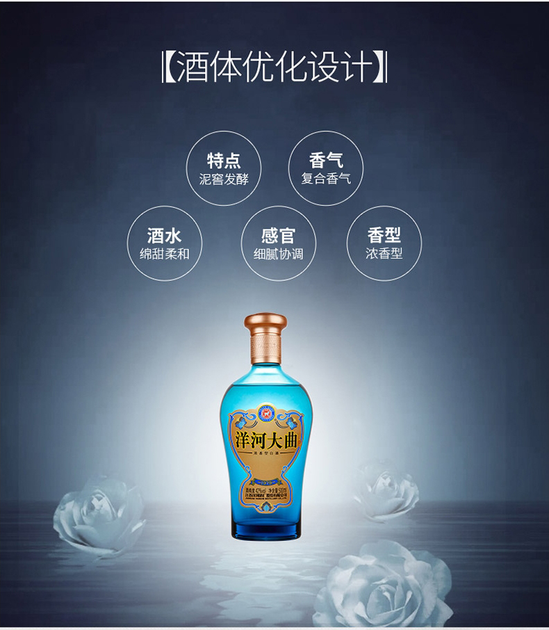 官方授权店洋河大曲197942度500ml浓香型白酒整箱6瓶装