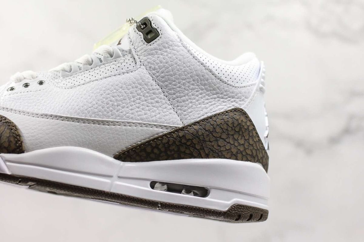 高版本aj3摩卡白咖高板实战气垫篮球鞋男乔3学生潮流运动鞋女