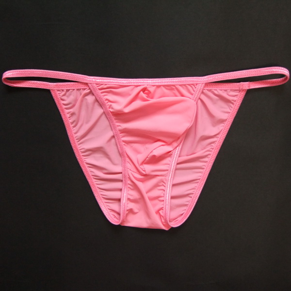 男士性感三角裤男低腰透明细带牛奶丝超薄紧身丁字内裤t257卓思哲