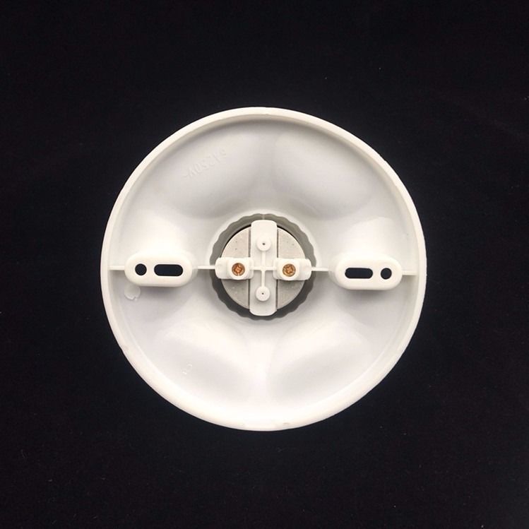 e27灯座灯头耐高温灯座灯头明装螺口灯座圆形吸顶灯大平底灯座e27高