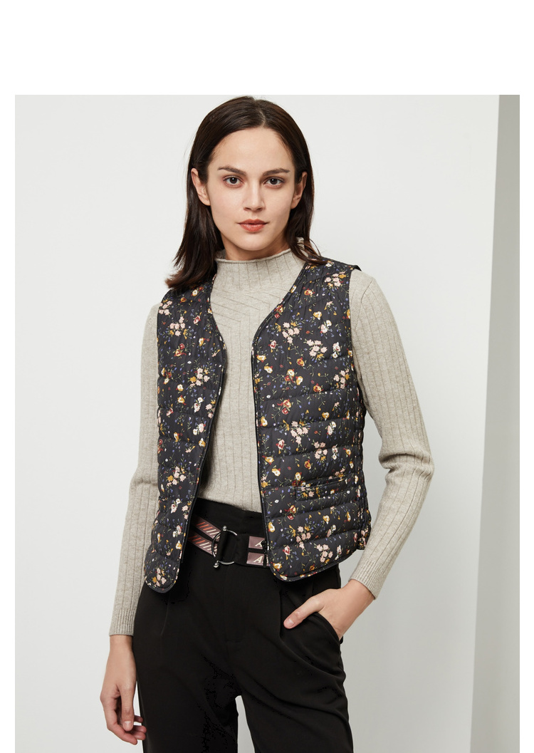 波司登(bosideng)背心吊带 波司登老年羽绒马甲短款宽松秋冬季老人背