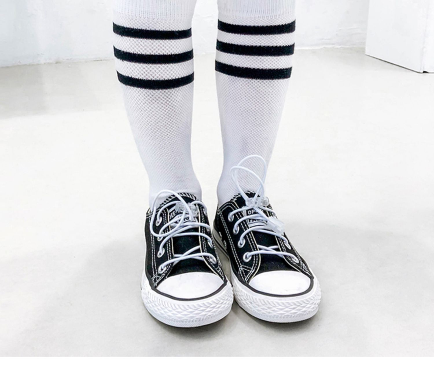 喻娄儿童袜子春夏季薄款宝宝白色长筒袜男童足球袜女童中筒网眼袜