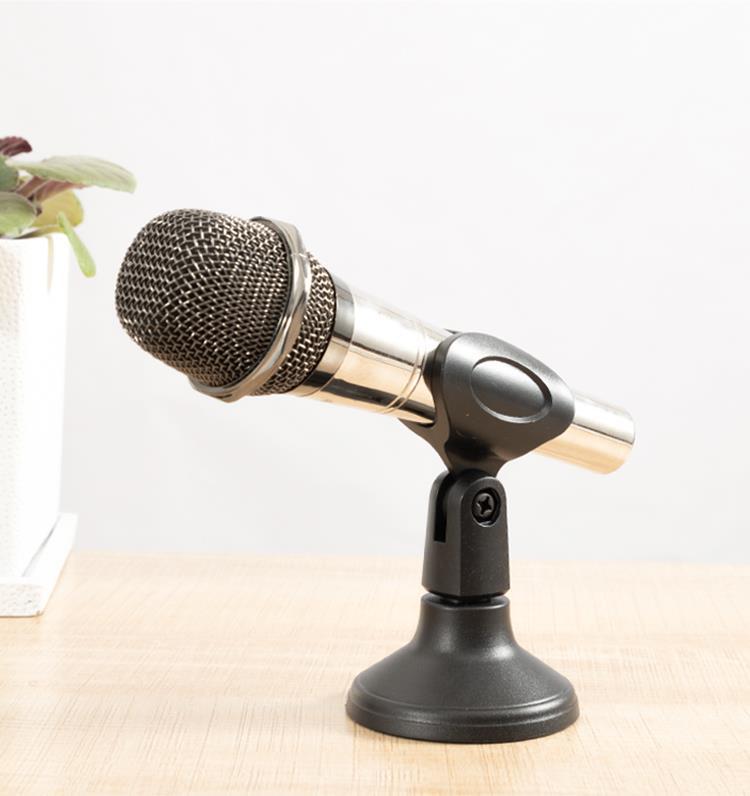 麦克风话筒支架桌面办公室会议无线电容麦支架台式迷你款架子底座桌面