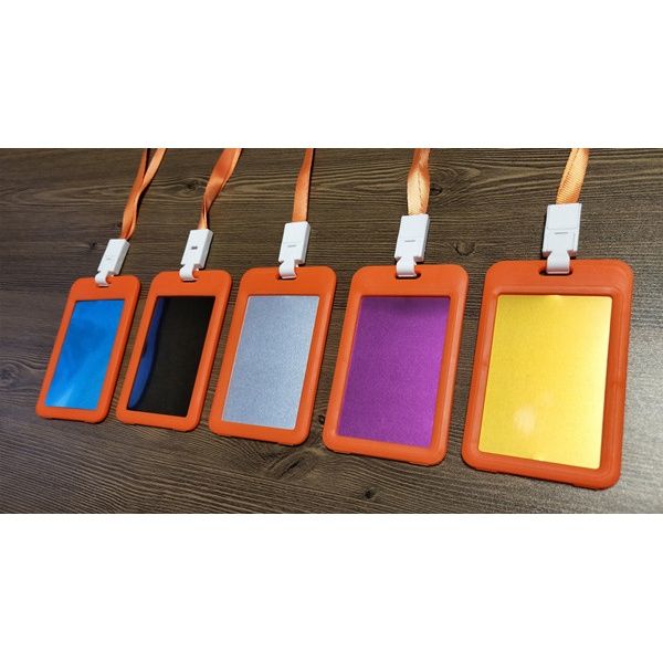 防走失牌 老人大号身牌 孩童信息卡 大字体 金属名片 刻字 红色 单只