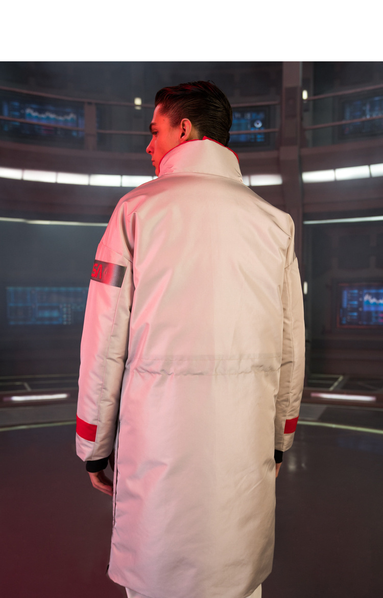 波司登outlets男立领nasa联名长款鹅绒加厚羽绒服b90142959