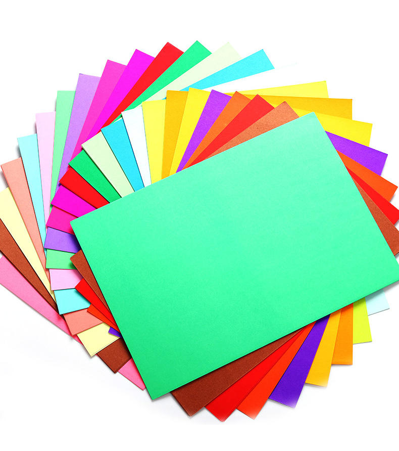 超级新品 4k卡纸彩色厚手工学生幼儿园黑色手工纸大张白色硬卡纸4开