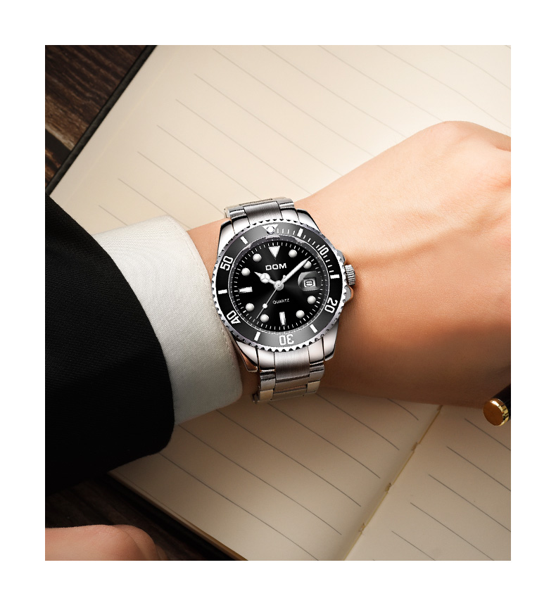 美国dom多姆品牌手表男绿水鬼系列强悍夜光手表男腕表时尚m1263d