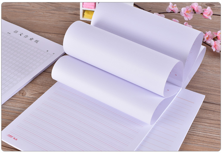 加厚16k学生英语作业纸大号办公文稿纸作文方格本优质稿练习本