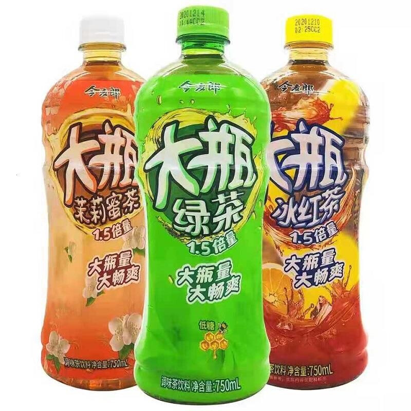 新品今麦郎大瓶饮料750ml6瓶冰红茶绿茶茉莉蜜茶青梅整箱学生办公室