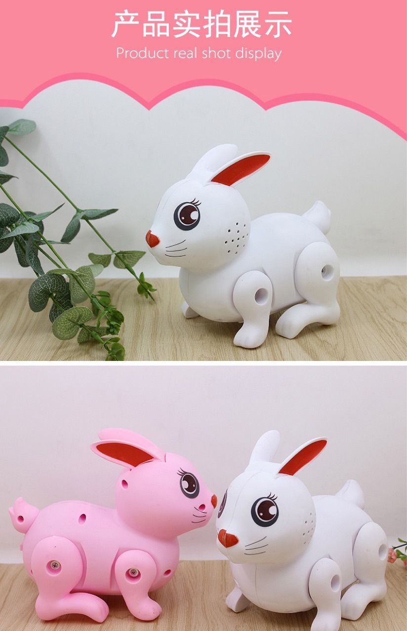 电动跳跳兔子[白色] 促销款[无电池赠品]
