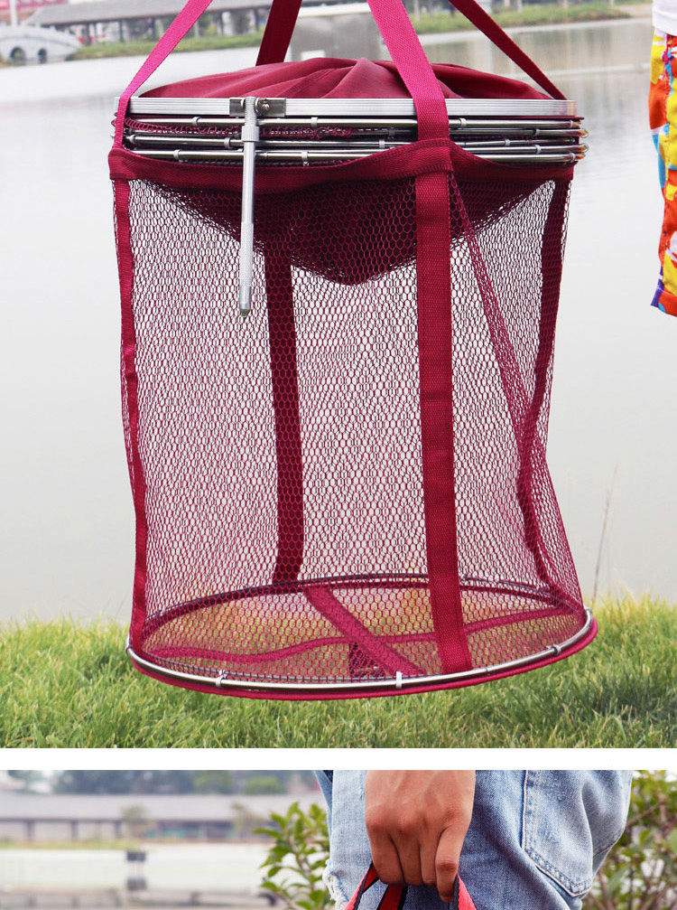 尼龙网鱼护黑坑鱼护网兜双圈鱼户渔网兜鱼护包鱼网兜装鱼网钓鱼网 酒