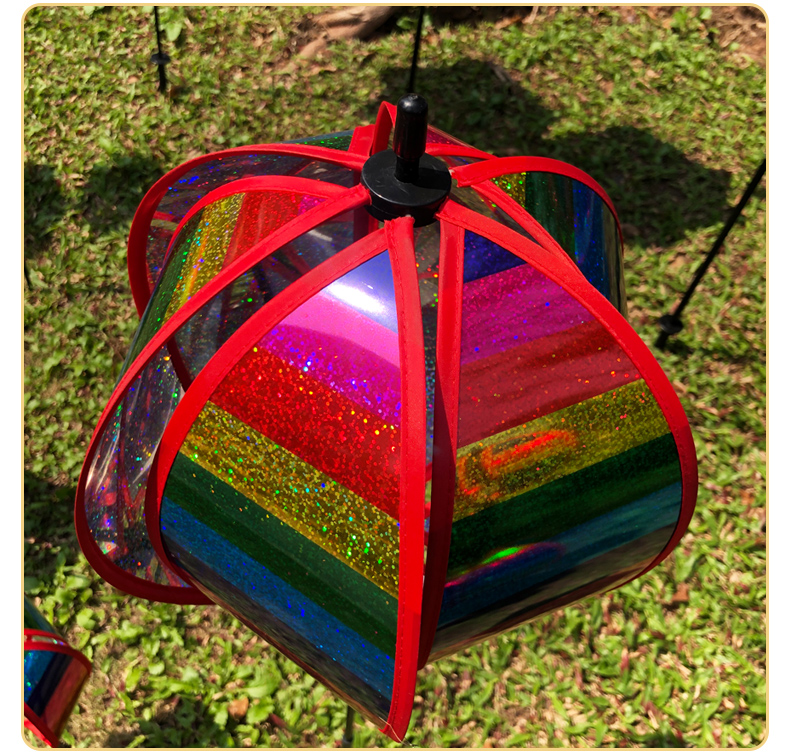 希宝亮片彩虹球风转圆球风车楼盘公园景点幼儿园户外装饰儿童玩具