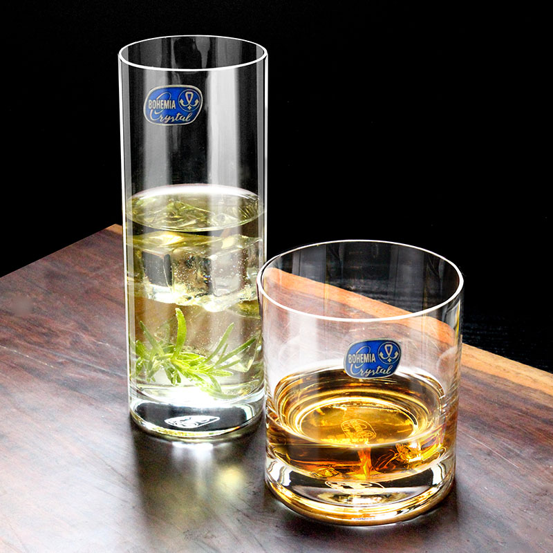 捷克bohemia波西米亚进口水晶玻璃水杯牛奶杯果汁杯饮料杯茶杯定制