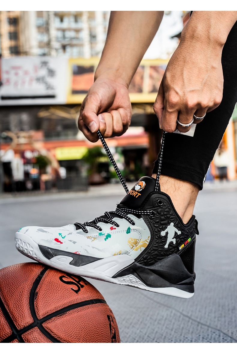 坚马篮球鞋男2021夏季初中高中学生夏天穿的运动球鞋16防滑轻弹大童潮