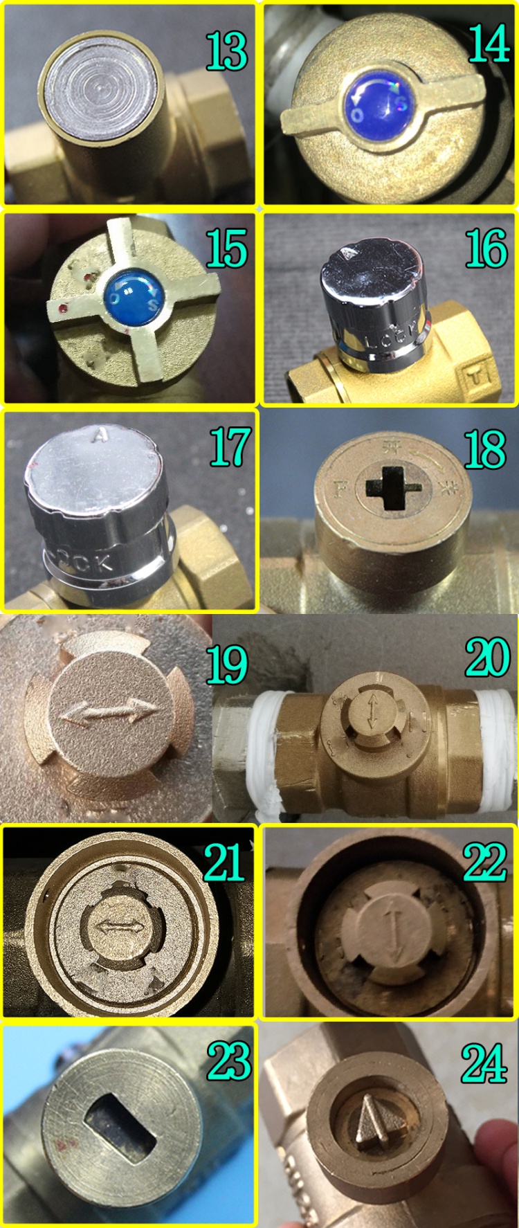 水表水阀开关方向图片