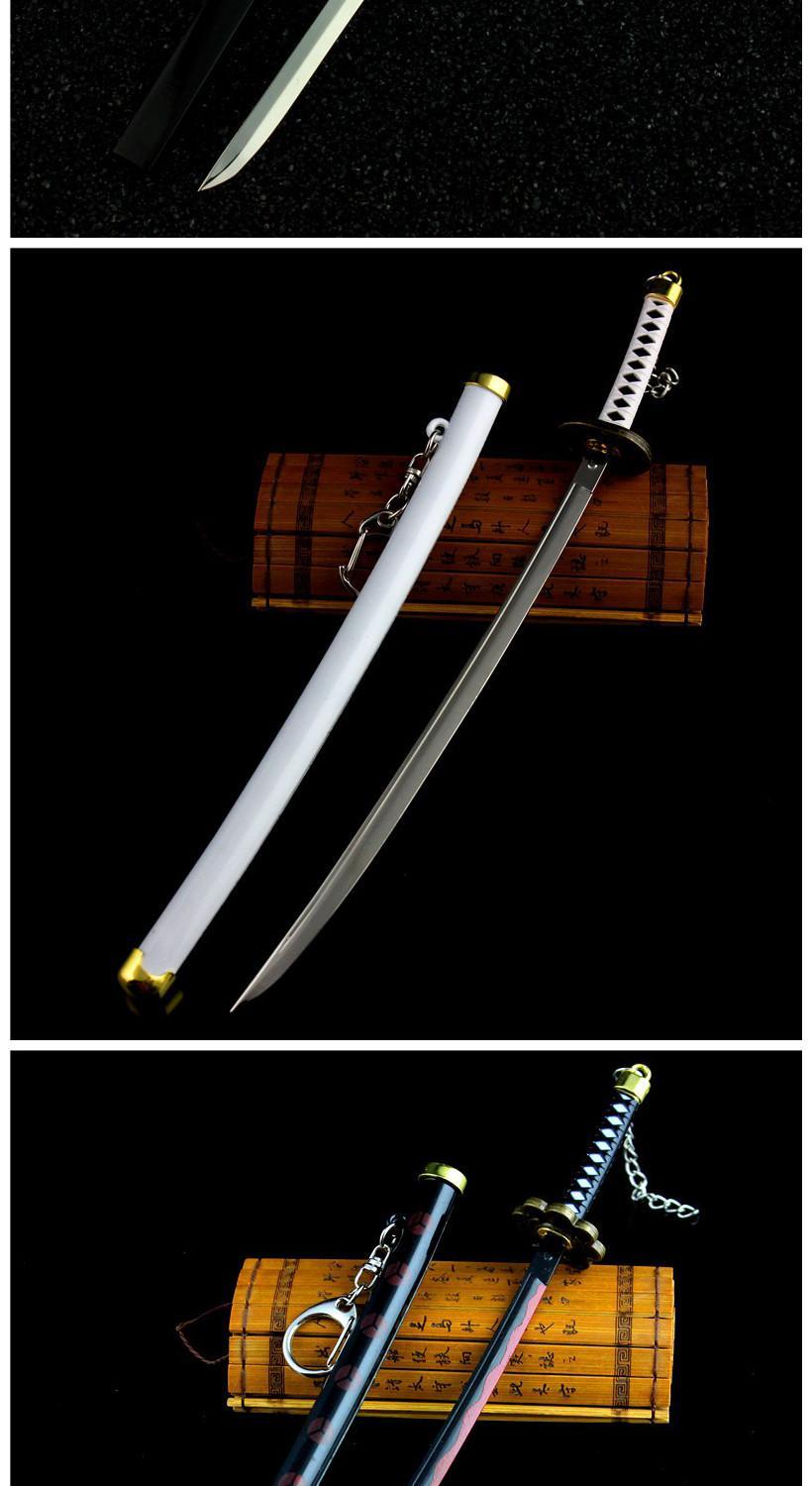 二次元海贼王索隆刀三把刀黑刀秋水和道一文字三代cos动漫三刀流22