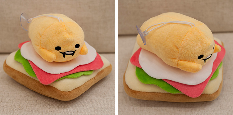 日本gudetama懒蛋蛋挂件鸡蛋君懒懒蛋蛋君蛋君毛绒公仔吸盘车饰