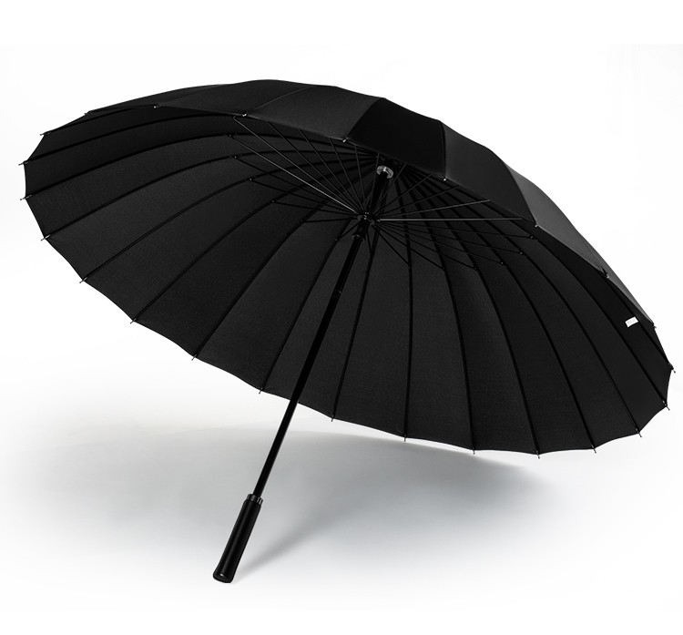 24骨雨伞大号长柄伞男女学生双人三黑色伞生活家居日用生活日用雨伞