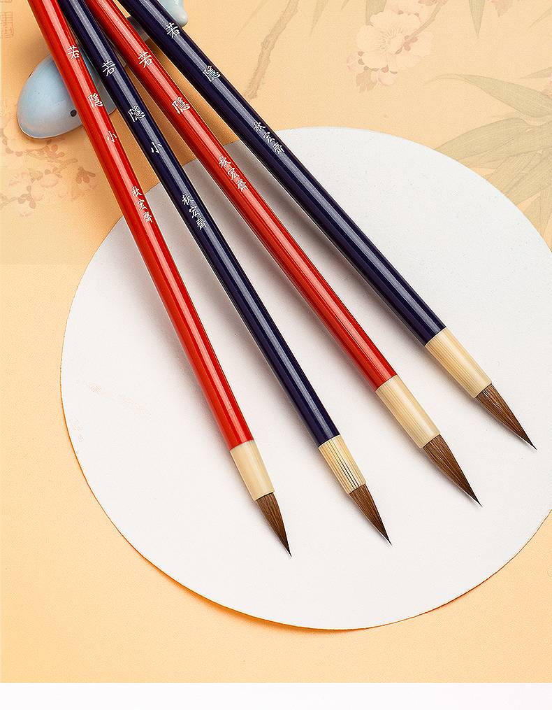 手绘漫画学生狼毫勾线笔蒲公英玲珑国画画套装成人水彩画笔手工毛笔支