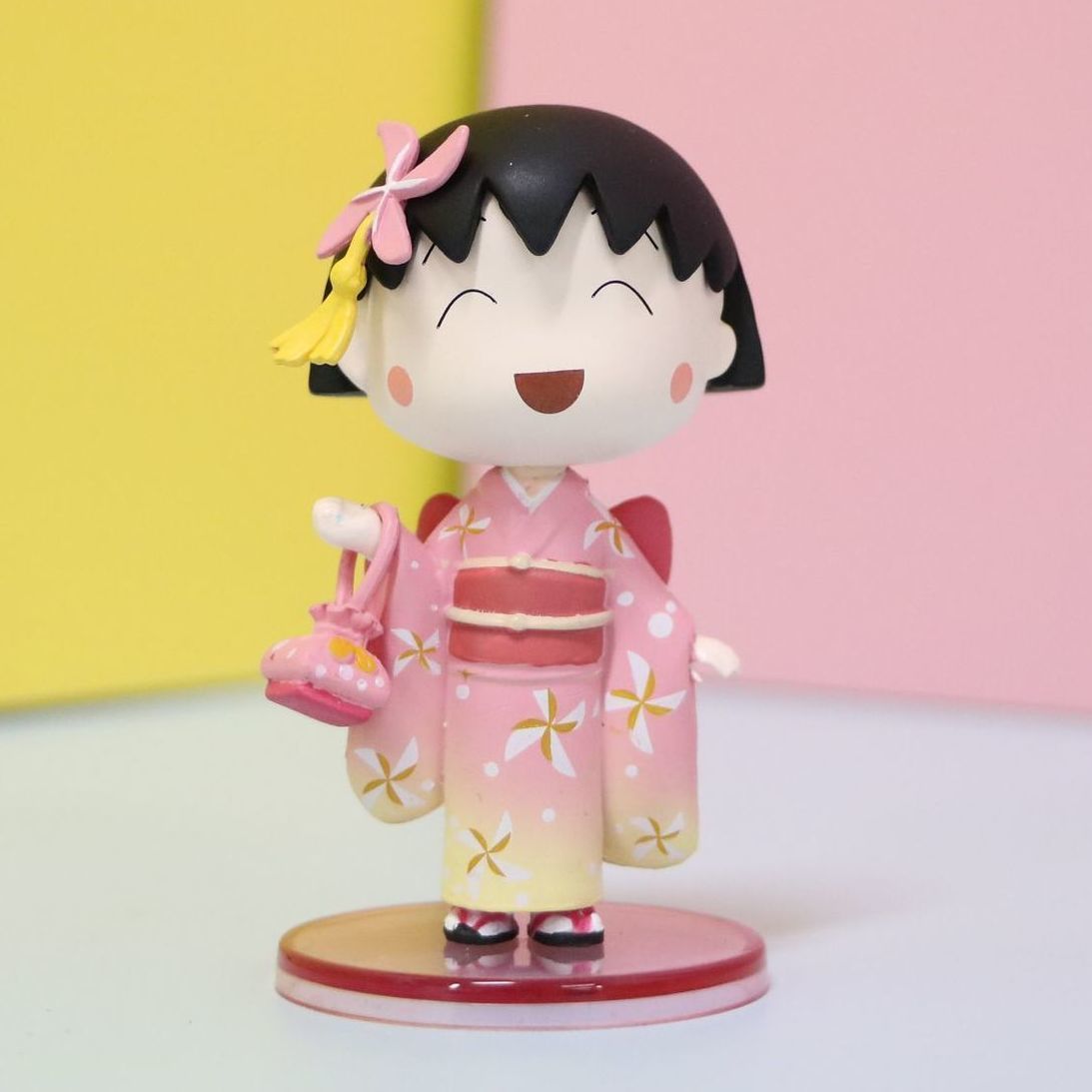 丸子一家人随机1个樱花和服系列全套樱桃小丸子手办少女心公仔可爱