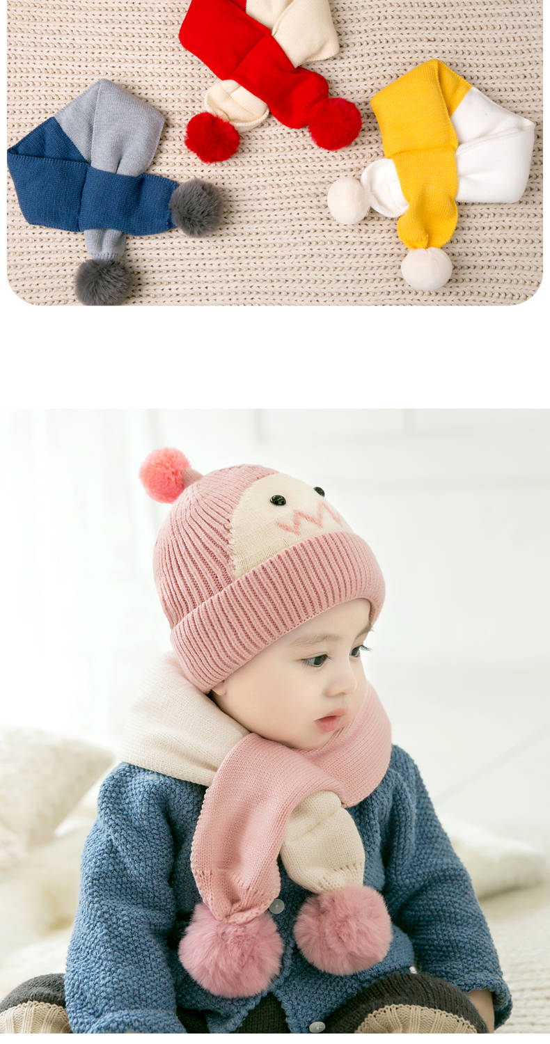 韩版婴儿帽子秋冬季小孩男童女童新生儿童宝宝月子帽保暖加绒毛线