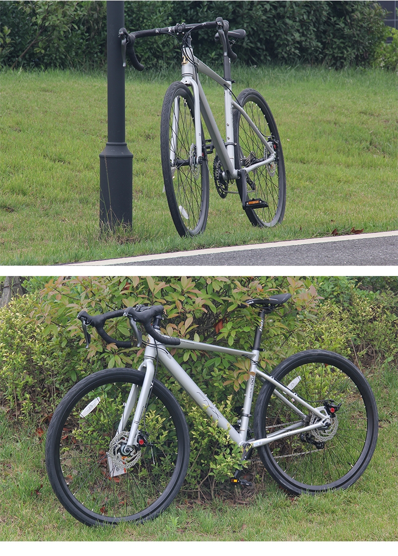 凤凰自行车700c铝合金公路车禧玛诺变速成人男女式学生赛车r02