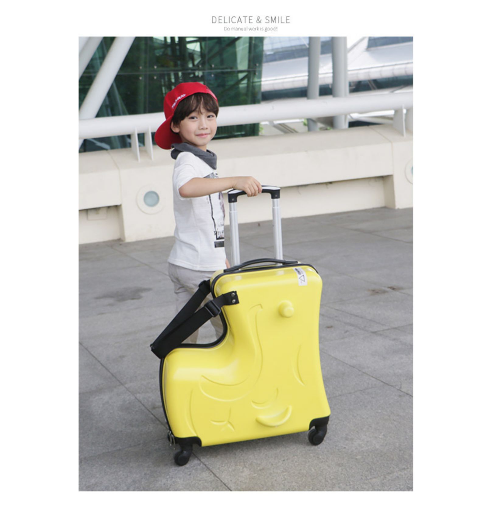 bangdou儿童行李箱可坐骑宝宝拉杆箱可坐可骑男孩旅行密码箱小型箱子